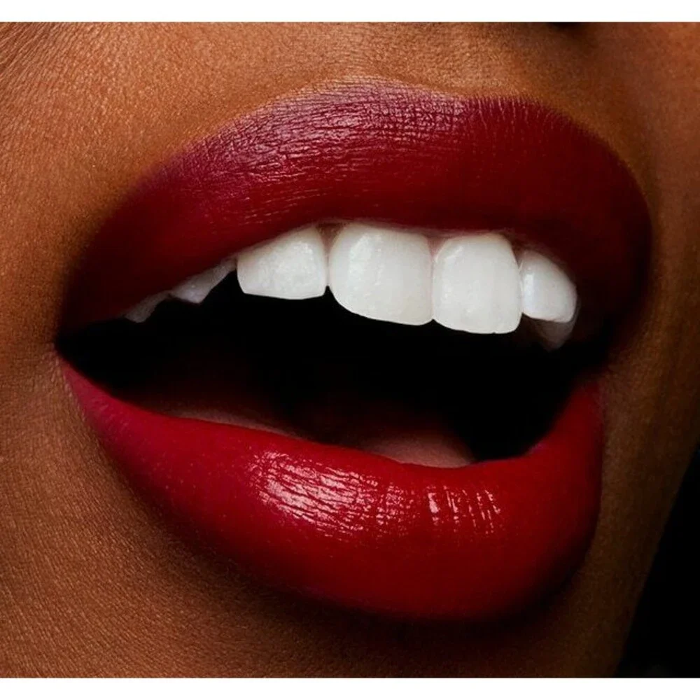 MAC E For EFFORTLESS Lipstick ~ Burnt Deep Red Matte ~Love Me NIB RETIRED